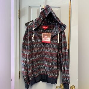 Festive Fun Hooded Zip-Up Hoodie
